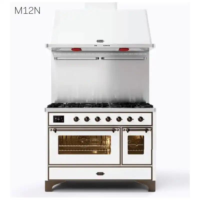 Promozione Ilve Cucina M12N Majestic M12SDNE3 doppio forno e piano cottura 5 fuochi con coupe de feu da 121.6 cm