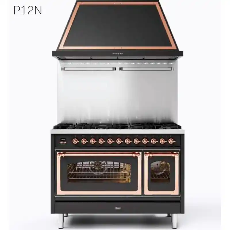 Ilve Cucina P12N da incasso Nostalgie P127NE3 doppio forno e piano cottura 7 fuochi da 120 cm Ultime Pezzi