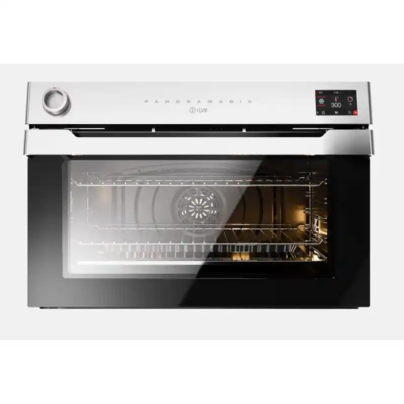 PRONTA CONSEGNA - Ilve Forno elettrico da incasso Panoramagic OV91PMT3 in acciaio inox da 90 cm Occasione