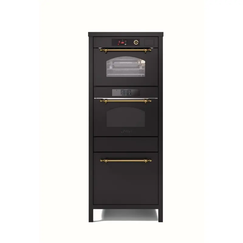 Ilve Colonna Stellata da incasso Nostalgie CSTARSN comprensivo di forno ultracombi e abbattitore e macchina sottovuoto da 70 cm Prezzo Scontato