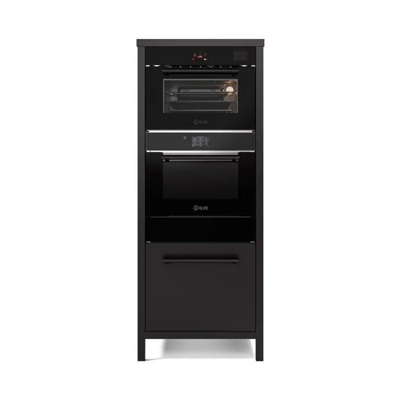 Promozione Esclusiva Ilve Colonna Stellata Professional Plus CSTARBK nero comprensivo di forno ultracombi e abbattitore e macchina sottovuoto da 7