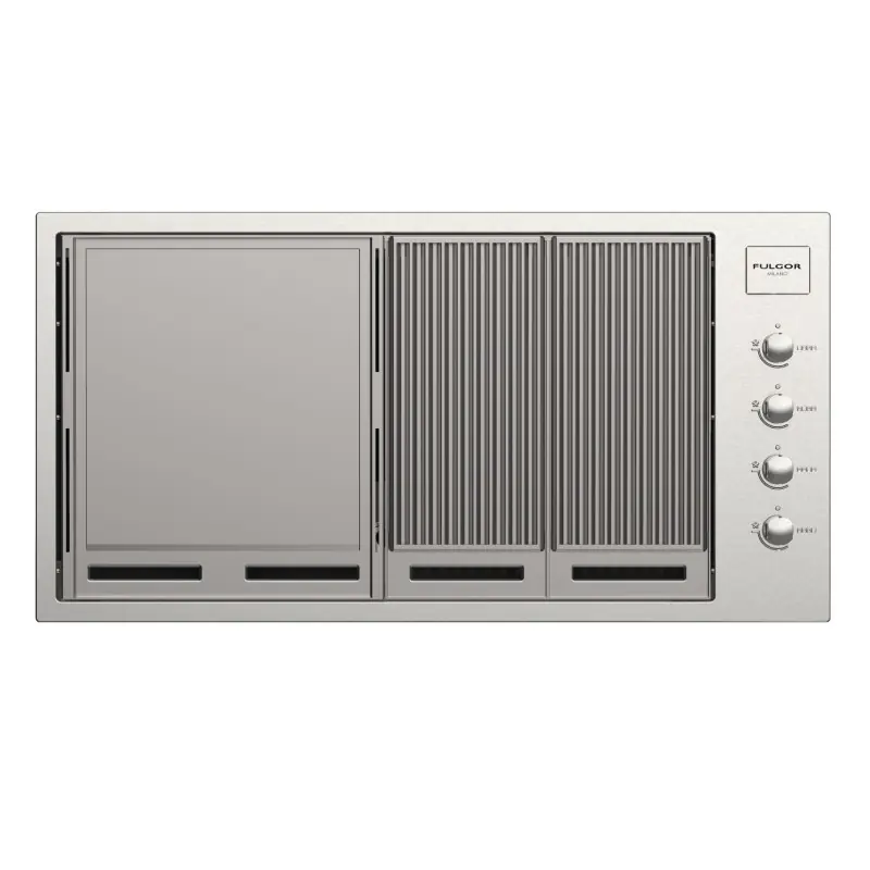Fulgor Barbecue a gas FOBQ 1000 G X finitura acciaio inox da 105 cm Prezzo Scontato