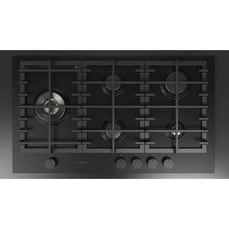 Vendita Finale Fulgor Piano cottura a gas FUH 905 G DWK MBK finitura acciaio nero opaco da 91 cm