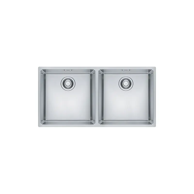 Ultima Occasione PRONTA CONSEGNA - Franke Lavello due vasche Maris Sottotop MRX 120 40-40 122.0525.277 finitura inox satinato da 82,5x40 cm