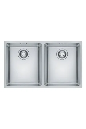 Acquista Ora Franke Lavello due vasche Maris Sottotop MRX 120 34-34 122.0525.275 finitura inox satinato da 70,5x40 cm