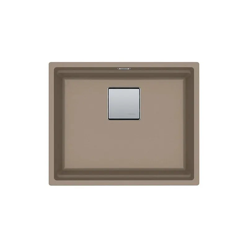 Franke Lavello una vasca Vasche Kubus 2 Sottotop KNG 110-52 125.0529.602 finitura fragranite oyster da 52x42 cm Esclusivo