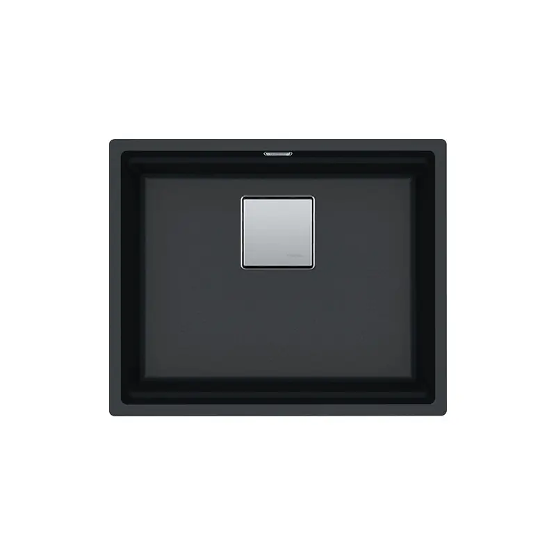 Più Venduto Franke Lavello una vasca Vasche Kubus 2 Sottotop KNG 110-52 125.0529.601 finitura fragranite nero da 52x42 cm