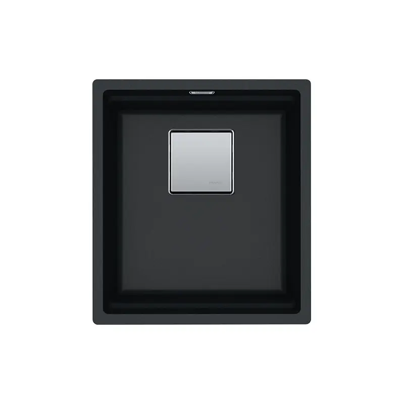 Franke Lavello una vasca Vasche Kubus 2 Sottotop KNG 110-37 125.0529.308 finitura fragranite nero da 37x42 cm Offerta Speciale