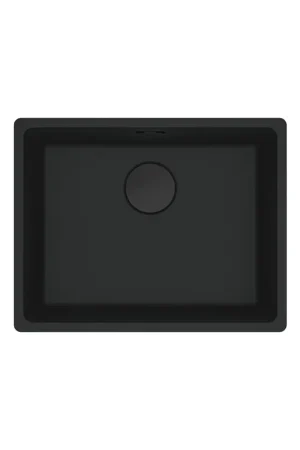 Vendita Finale PRONTA CONSEGNA - Franke Lavello una vasca Vasche Sopratop Maris MRG 610-52 114.0661.658 fragranite black matt da 56x44 cm