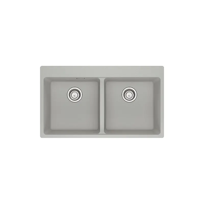 A Buon Prezzo Franke Lavello due vasche Vasche Sopratop Centro MRG 620-39-39 FTL 114.0666.365 finitura fragranite alluminio da 86x50 cm