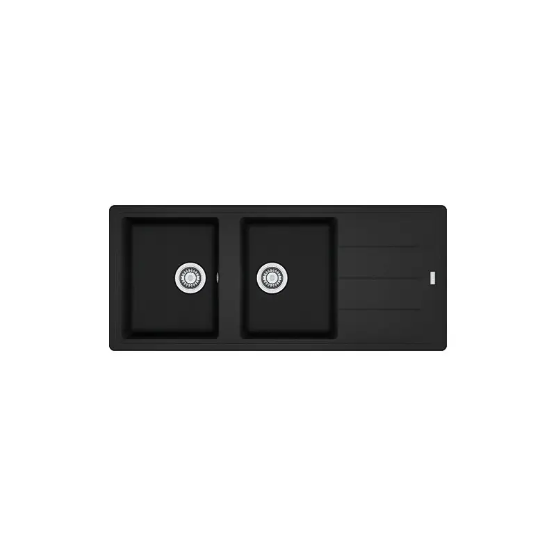 Franke Lavello due vasche con gocciolatoio Boston BFG 621 114.0661.716 finitura fragranite black matt da 116x50 cm Ultime Pezzi