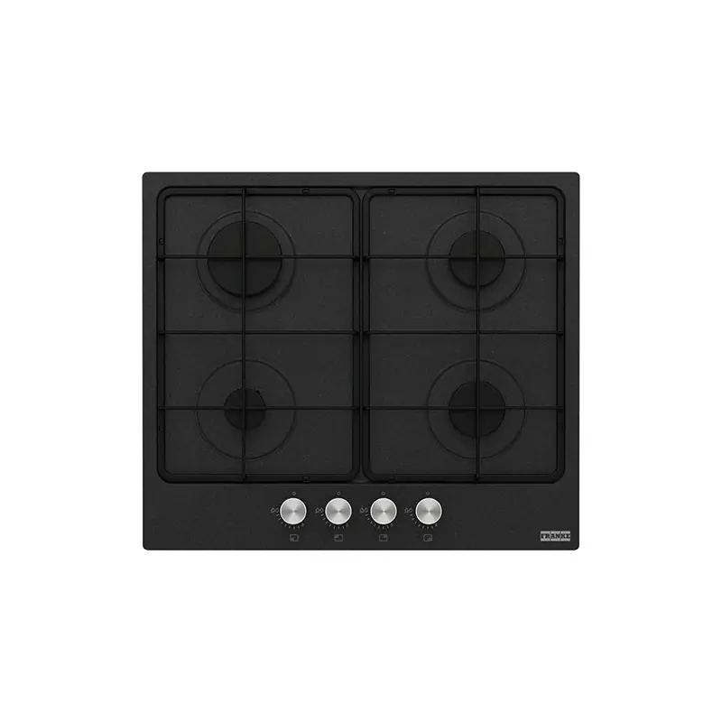 Solo Oggi PRONTA CONSEGNA - Franke Piano cottura a gas Smart 600 FHSM 604 4G ON E 106.0670.100 finitura nero da 59 cm