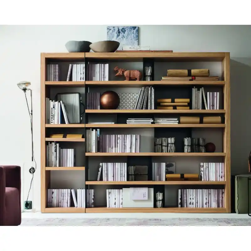 Ultima Occasione Maronese Acf Composizione Libreria KORA in legno e metallo verniciato da L.163 cm e H.197 cm - 2 moduli
