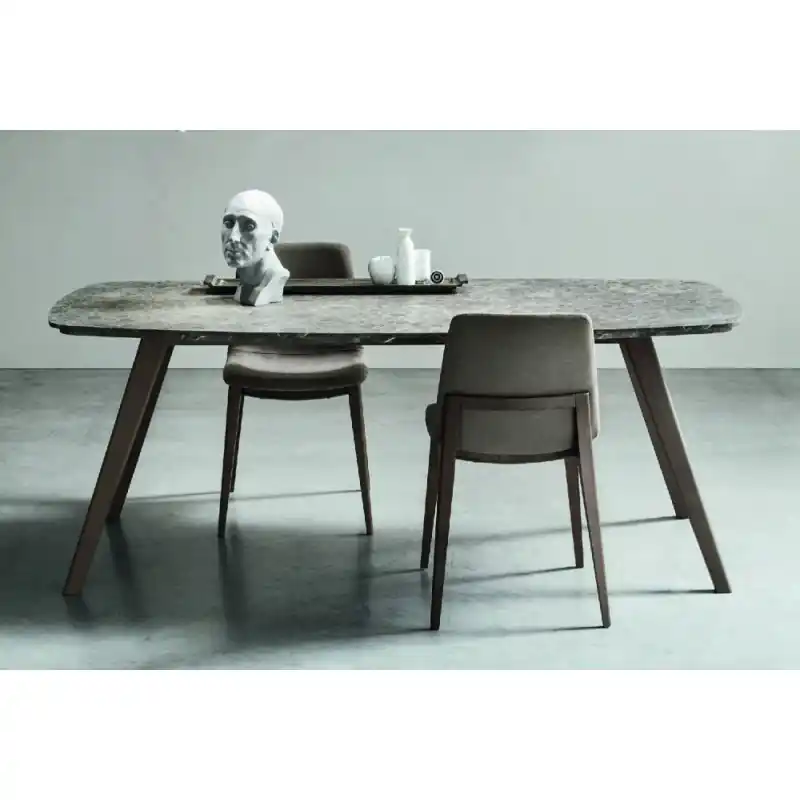 Promozione Maronese Acf Tavolo fisso QUID con struttura in frassino e piano in legno da L.200 cm