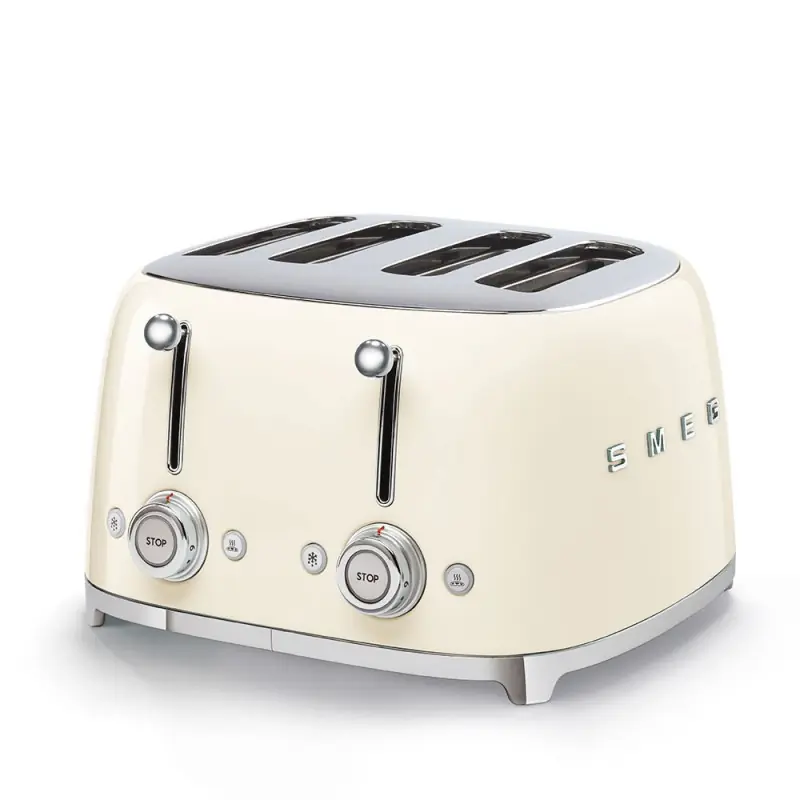 PRONTA CONSEGNA - Smeg Tostapane 4x4 TSF03CREU finitura panna Nuova Collezione