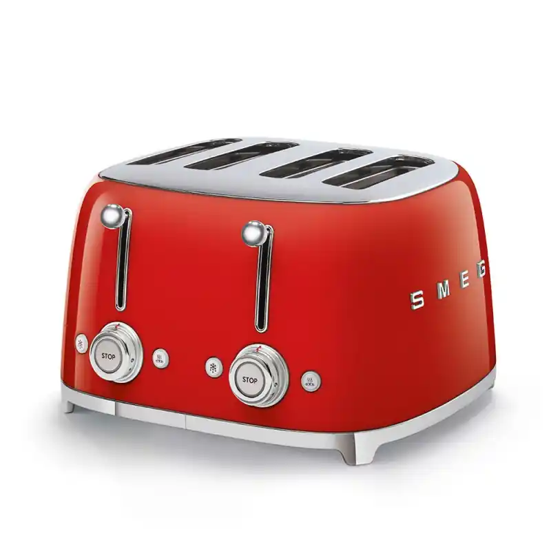 PRONTA CONSEGNA - Smeg Tostapane 4x4 TSF03RDEU finitura rosso Offerta Del Giorno