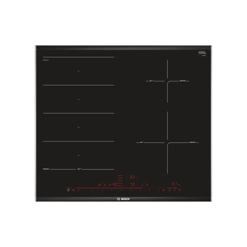 PRONTA CONSEGNA - Bosch Piano cottura a induzione PXE675DC1E in vetroceramica nero da 60 cm - Serie 8 Solo Oggi