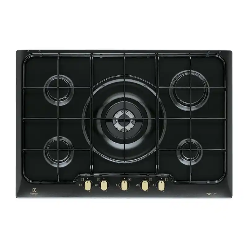 PRONTA CONSEGNA - Electrolux Piano cottura a gas Soft PN750RUV finitura nero da 75 cm Subito Disponibile