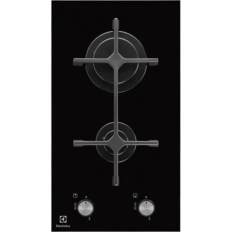 PRONTA CONSEGNA - Electrolux Piano cottura domino a gas EGC3322NVK in vetroceramica nero da 29 cm Reso Gratuito