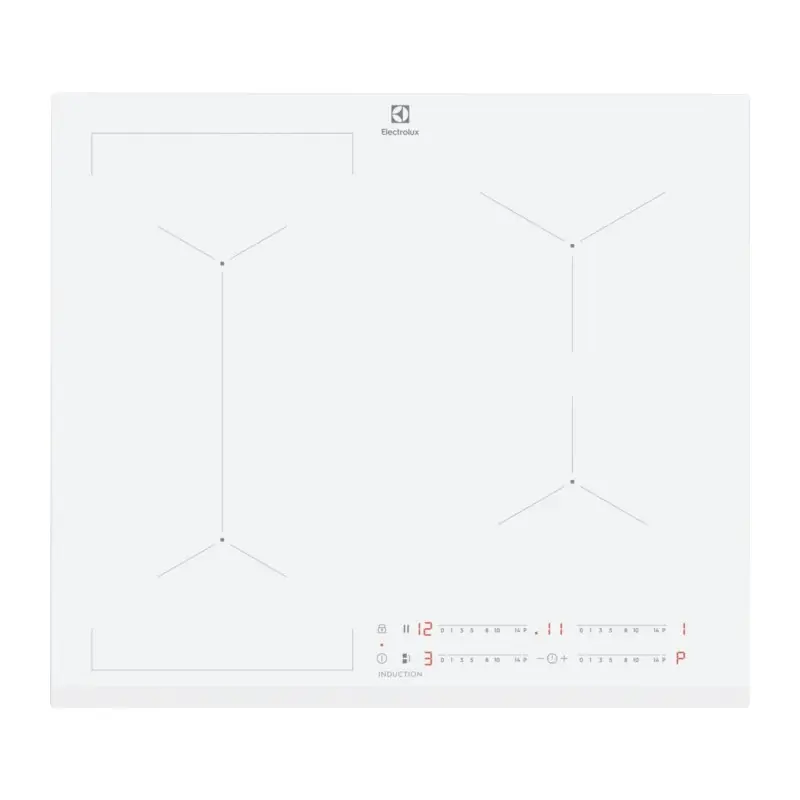 Electrolux Piano cottura a induzione Bridge EIL63443BW in vetroceramica bianco da 59 cm Sconto