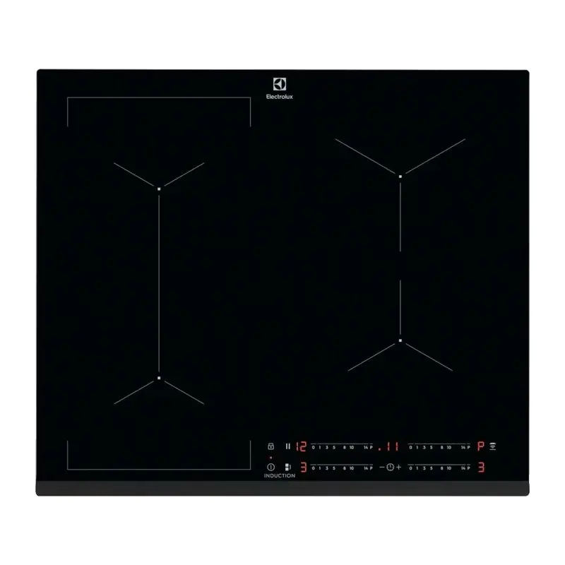Bestseller PRONTA CONSEGNA - Electrolux Piano cottura a induzione Bridge EIL63443 in vetroceramica nero da 59 cm