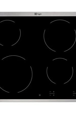 A Buon Prezzo PRONTA CONSEGNA - Electrolux Piano cottura elettrico KT6400X in vetroceramica nero da 58 cm