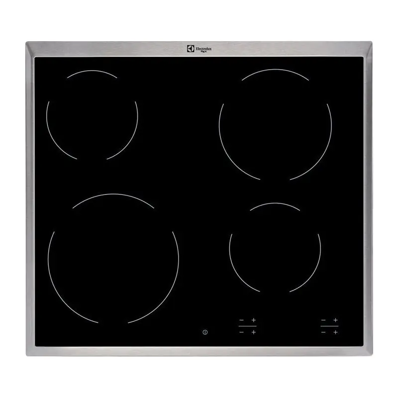 A Buon Prezzo PRONTA CONSEGNA - Electrolux Piano cottura elettrico KT6400X in vetroceramica nero da 58 cm