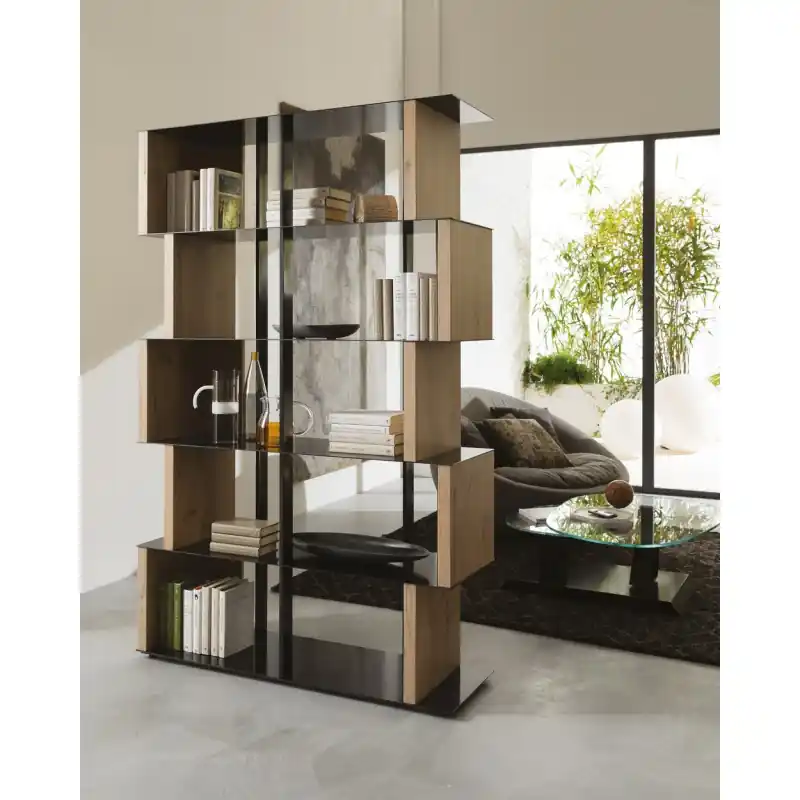 A Buon Prezzo Ozzio Libreria Manga art. X028 in metallo e legno da L.120 cm e H.188.5 cm