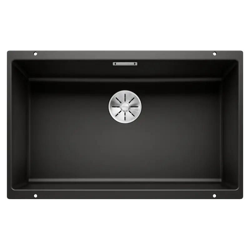Vendita Finale PRONTA CONSEGNA - Blanco Lavello una vasca SUBLINE 700-U 1526001 finitura nero da 73x46 cm - Sottotop