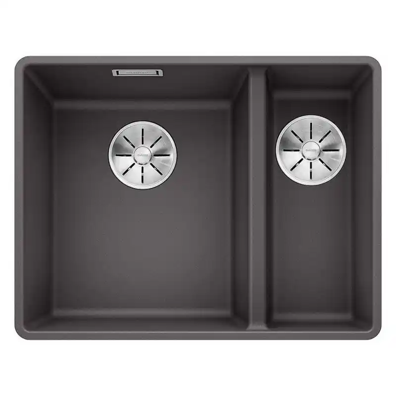 Blanco Lavello una vasca SX con vaschetta SUBLINE 340/160-F 1519803 finitura grigio roccia da 55.2x42.7 cm - Filotop Subito Disponibile