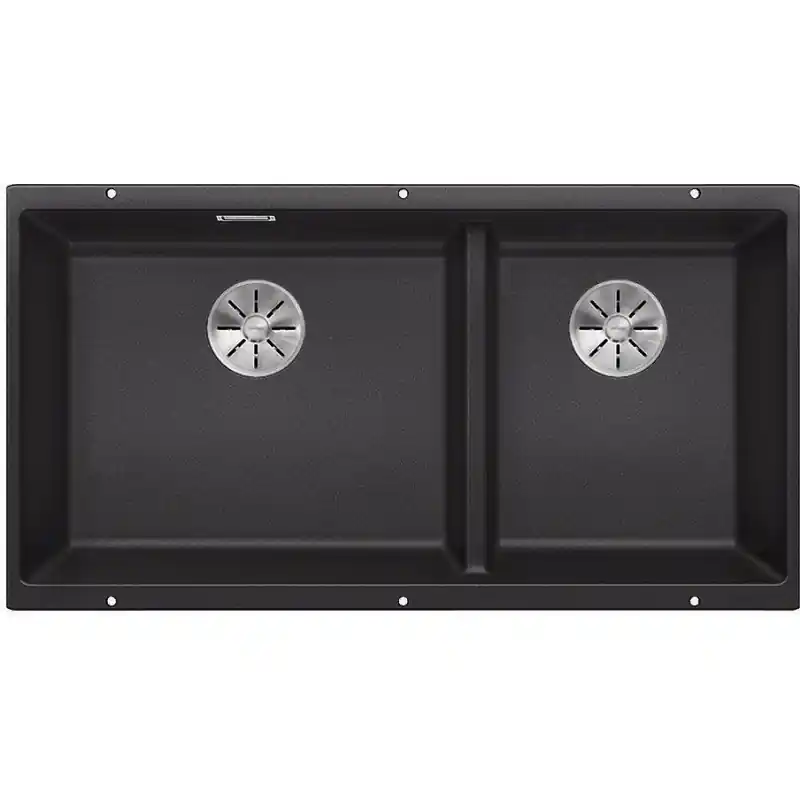 PRONTA CONSEGNA - Blanco Lavello due vasche SUBLINE 480/320-U 1519474 finitura antracite da 85.5x46 cm - Sottotop Ultime Pezzi