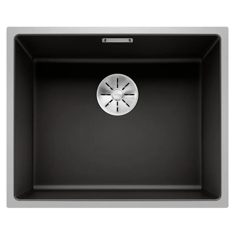 Non Perdere Blanco Lavello una vasca SUBLINE 500-IF 1525997 finitura nero e inox da 54.3x44.3 cm - Sopratop/Filotop