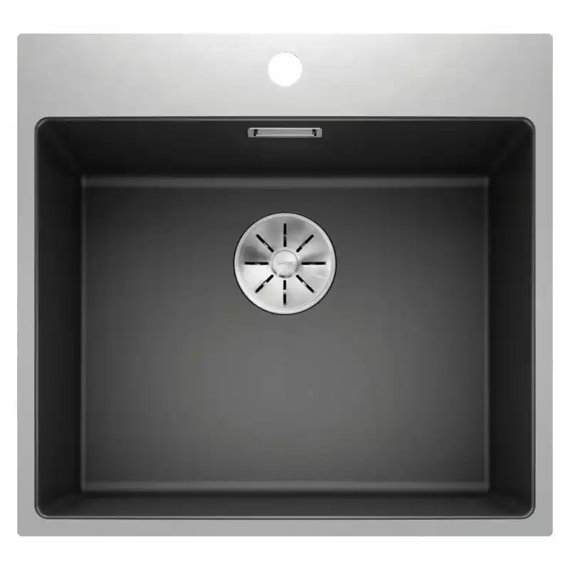 Affare Blanco Lavello una vasca SUBLINE 500-IF/A 1520933 finitura antracite e inox da 54.3x51 cm - Sopratop/Filotop
