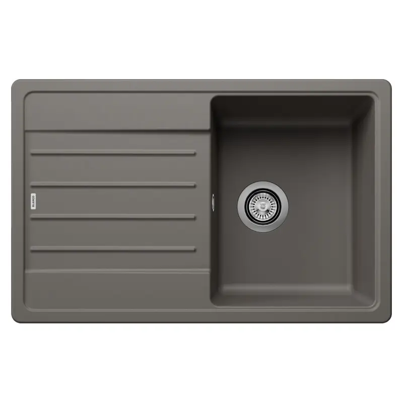 Direttamente Dal Produttore Blanco Lavello una vasca con gocciolatoio LEGRA 45 S 1527268 finitura grigio vulcano da 78x50 cm - Sopratop