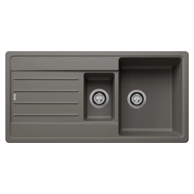Blanco Lavello una vasca con vaschetta e gocciolatoio LEGRA 6 S 1527271 finitura grigio vulcano da 100x50 cm - Sopratop Economico