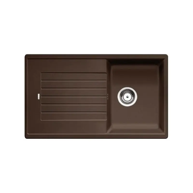 Direttamente Dal Produttore PRONTA CONSEGNA - Blanco Lavello una vasca con gocciolatoio ZIA 45 SL 1516745 finitura caffè da 86x50 cm - Sopratop