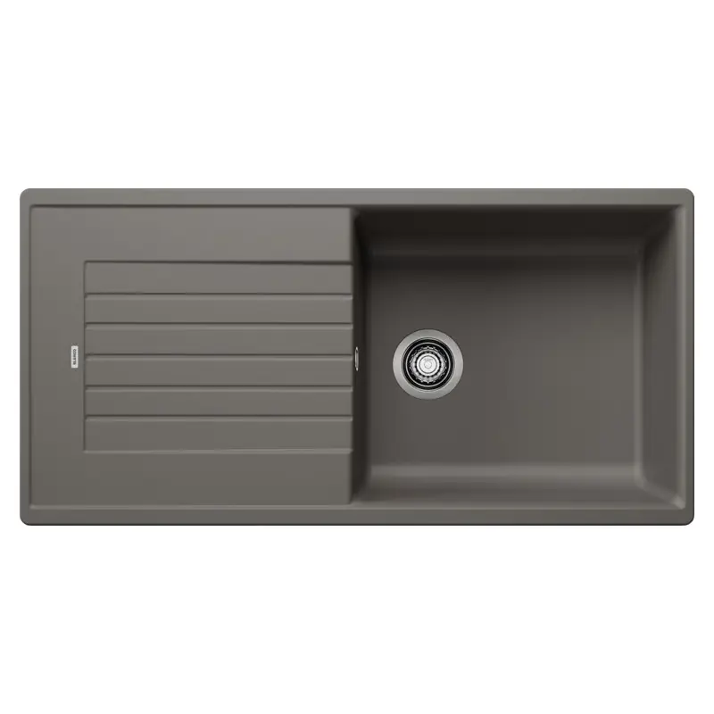 Ultime Pezzi Blanco Lavello una vasca con gocciolatoio ZIA XL 6 S 1527400 finitura grigio vulcano da 100x50 cm - Sopratop