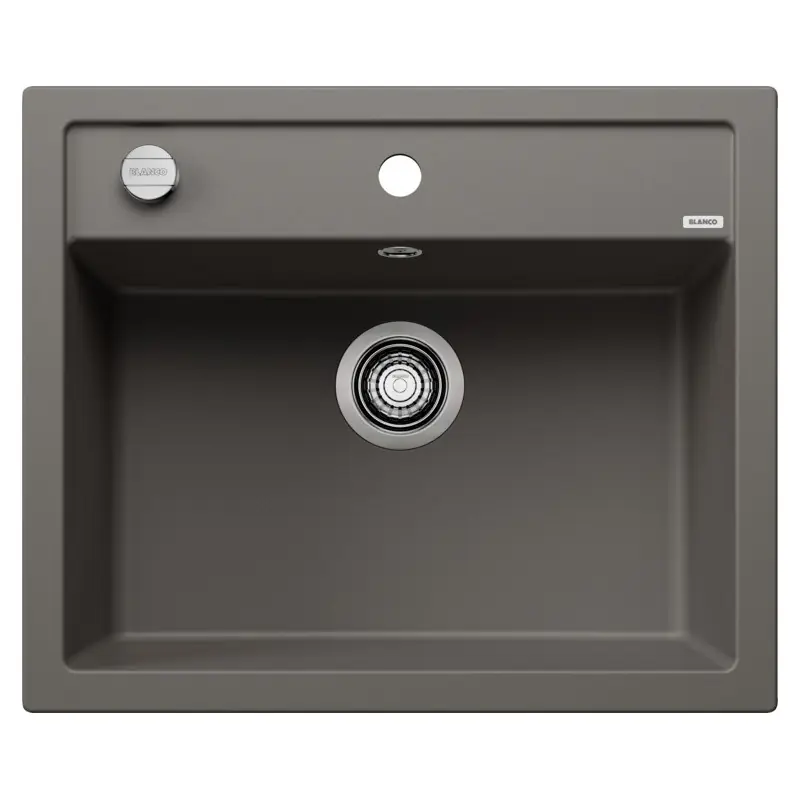 Prezzo Di Fabbrica Blanco Lavello una vasca DALAGO 6 1527246 finitura grigio vulcano da 61.5x51 cm - Sopratop