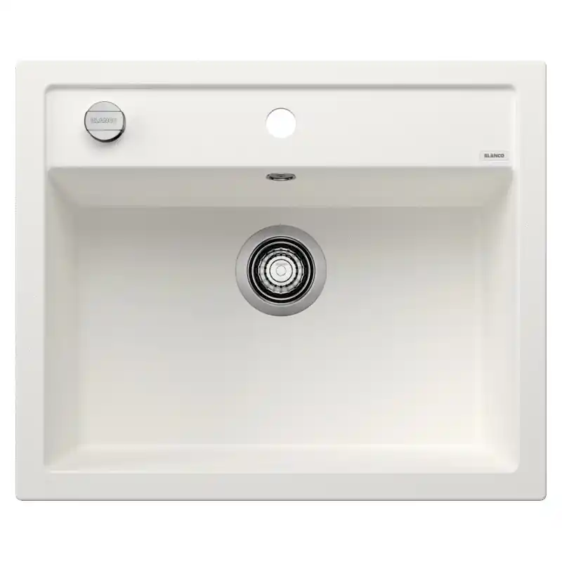 PRONTA CONSEGNA - Blanco Lavello una vasca DALAGO 6 1514199 finitura bianco da 61.5x51 cm - Sopratop Offerta