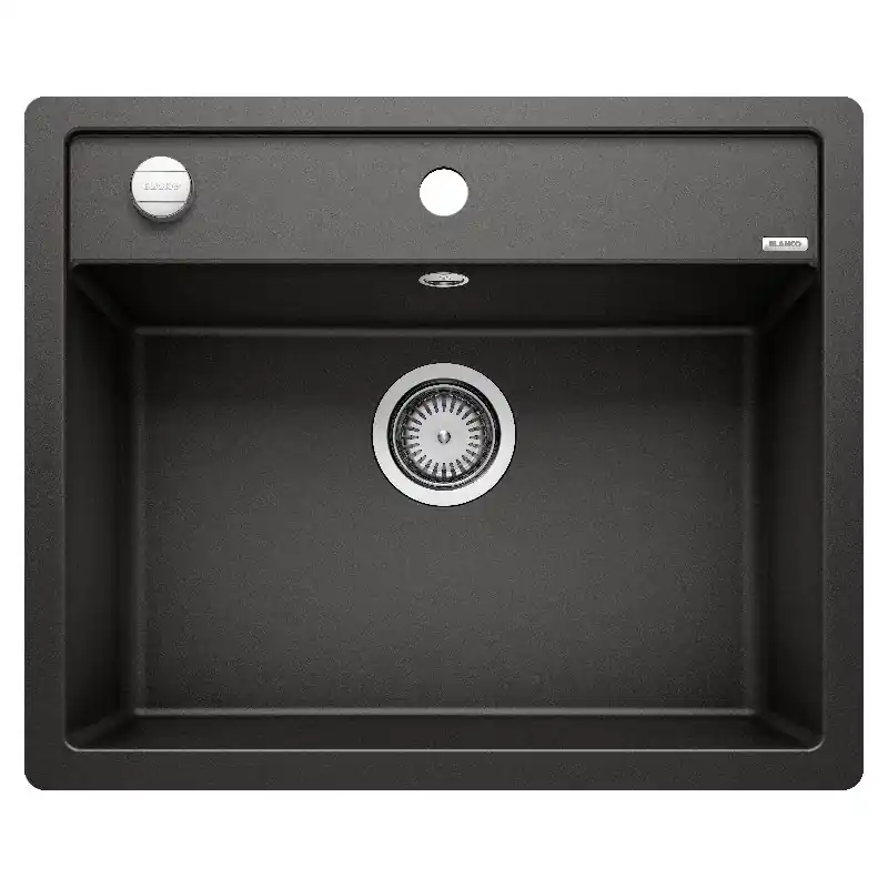 PRONTA CONSEGNA - Blanco Lavello una vasca DALAGO 6-F 1525875 finitura nero da 60.5x50 cm - Filotop Vendita Finale