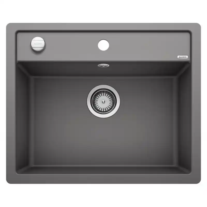Blanco Lavello una vasca DALAGO 6-F 1518851 finitura grigio roccia da 60.5x50 cm - Filotop Compra Oggi Stesso