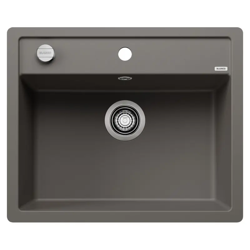 Occasione Blanco Lavello una vasca DALAGO 6-F 1527247 finitura grigio vulcano da 60.5x50 cm - Filotop