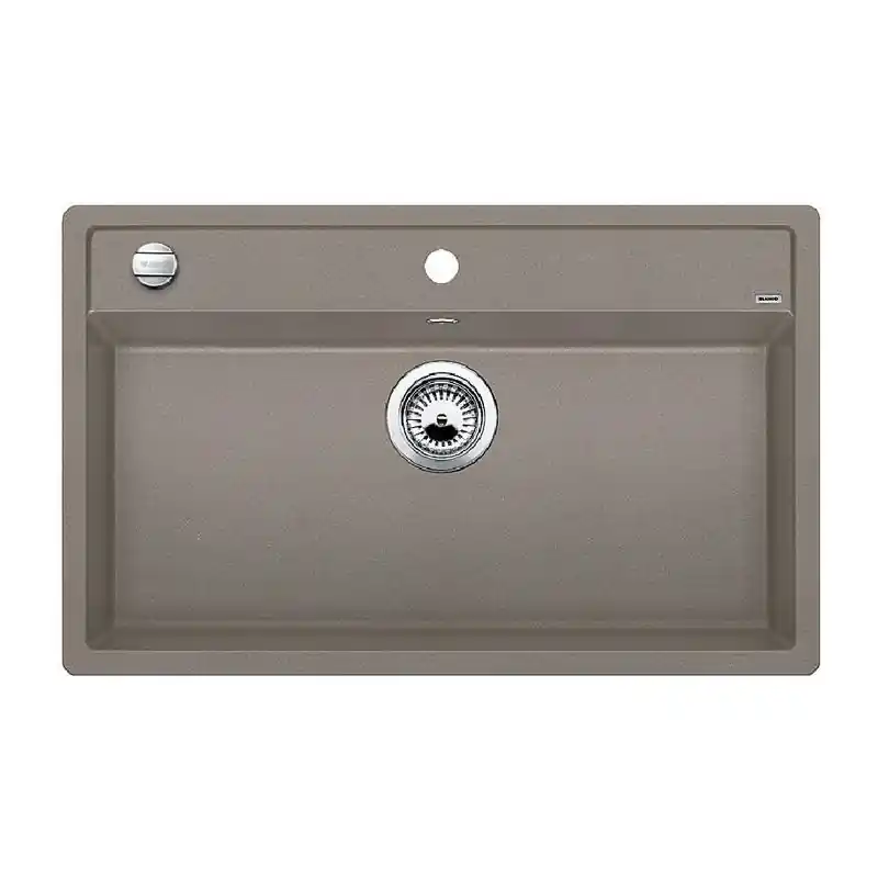 Promozione Esclusiva Blanco Lavello una vasca DALAGO 8 1517323 finitura tartufo da 81.5x51 cm - Sopratop