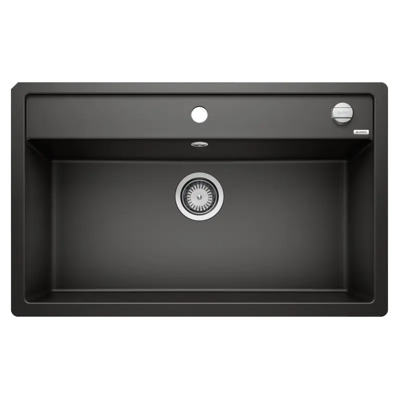 PRONTA CONSEGNA - Blanco Lavello una vasca DALAGO 8-F 1525878 finitura nero da 80.5x50 cm - Filotop Ultimissimo Modello
