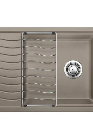Affare Blanco Lavello una vasca con gocciolatoio ELON XL 6 S 1518743 finitura tartufo da 78x50 cm - Sopratop