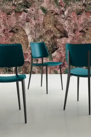 X.ABITAre Sedia Sandy art. S37 con struttura in metallo e seduta rivestita Offerta Speciale