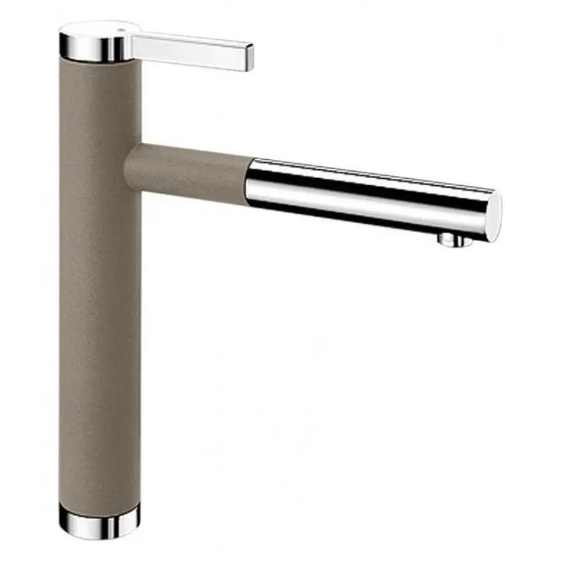 Offerta PRONTA CONSEGNA - Blanco Miscelatore monocomando con doccetta estraibile LINEE-S 1518446 finitura tartufo/cromato