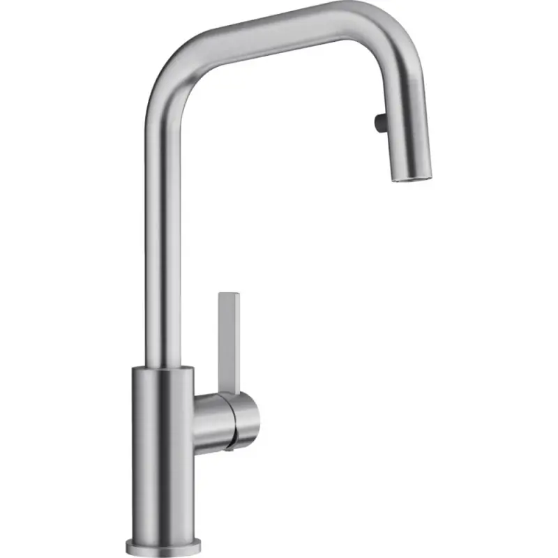 PRONTA CONSEGNA - Blanco Miscelatore monocomando con doccetta estraibile JADORA-S 1526614 finitura acciaio massiccio Promo Stagionale