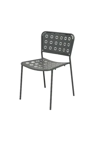 Must-Have RD Italia Sedia impilabile POP 1 con struttura e seduta in acciaio