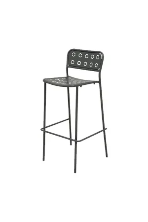 RD Italia Sgabello impilabile POP 75 con struttura e seduta in acciaio Nuova Collezione